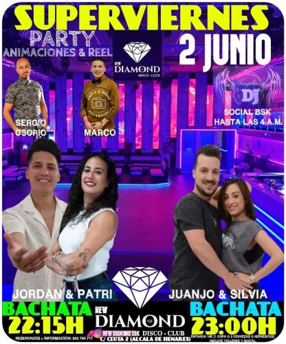 Clases y social de baile el 2 de Junio